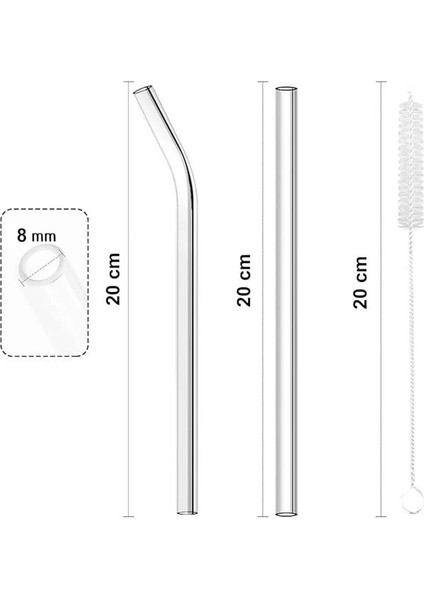 3nanlü Cam Pipet Seti 2 Adet Cam Pipet 1 Adet Temizleme Fırçası, indirimleri