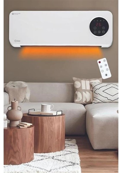 Kiwi Duvar Tipi Klima Tarzı Isıtıcı ve Soğutucu 2000W modelleri