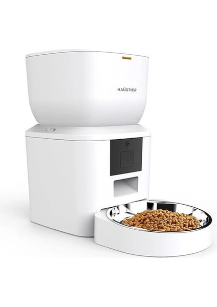 QQ023 Akıllı Kedi Köpek Mama Kabı, Tuya App-Wifi Uzaktan Kontrol, 4lt Hazne, Metal Kase modelleri