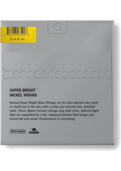 DBSBN40100 Nickel 4 Telli Bas Gitar Teli (40-100) fiyatları