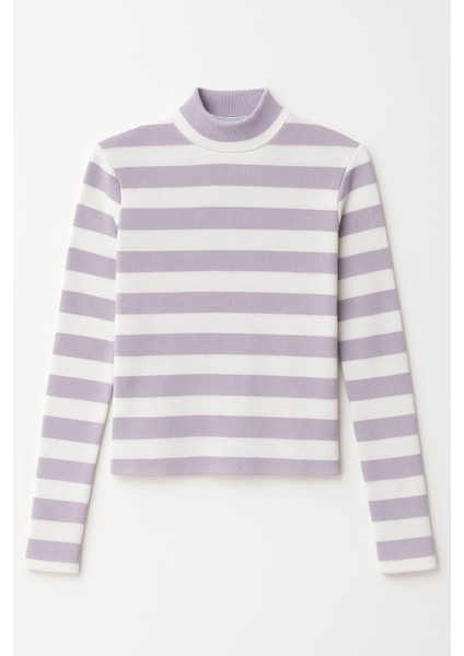 Mor Çizgili Kız Çocuk Body modelleri