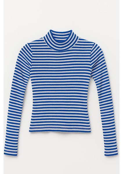 Mavi Çizgili Kız Çocuk Body fiyatları