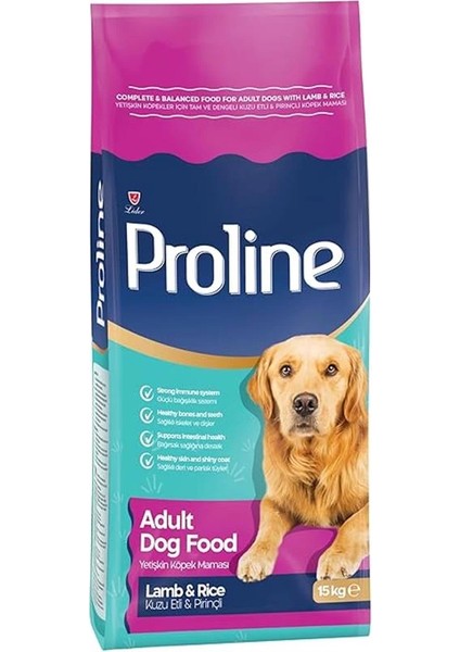 Proline Kuzu Etli Pirinçli Yetişkin Köpek Maması 15 kg
