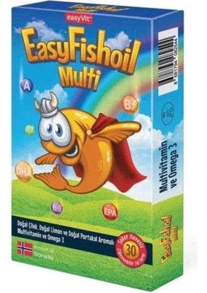 Fishoil Multi + Omega 3 30 Çiğnenebilir Jel Form