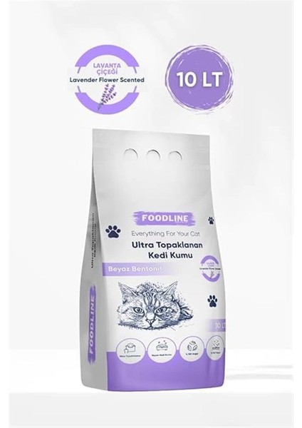 Lavanta Kokulu Ince Taneli Bentonit Topaklanan Kedi Kumu 10 Lt fiyatları