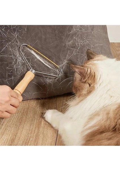 ® 3'lü Kedi Köpek Tüy Toplama Seti Tiftik Toplayıcı Yıkanabilir Tüy Rulosu Hazneli Tüy Toplama