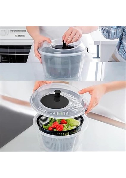 Porsima G-25 Gondol Vega Pratik Salata Kurutucu - Meyve Sebze Yeşillik Yıkama Kurutma Kabı Siyah indirimleri