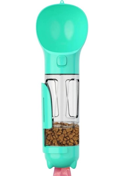 Taşınabilir Seyahat Seti 300 ml | Mama ve Su Kabı | Kaka Küreği ve Poşeti | Kedi Köpek