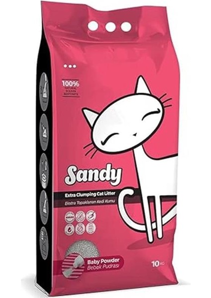 Sodyum Bentonit Ultra Topaklaşan Bebek Pudralı Doğal Kedi Kumu 10 kg fiyatları