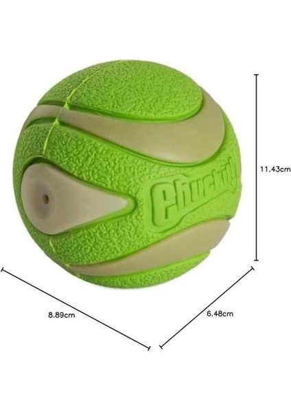 ! Max Glow Squeaker Gece Parlayan Sesli Köpek Oyun Topu - Yüksek Zıplama Gücü, Doğal Kauçuk indirimleri