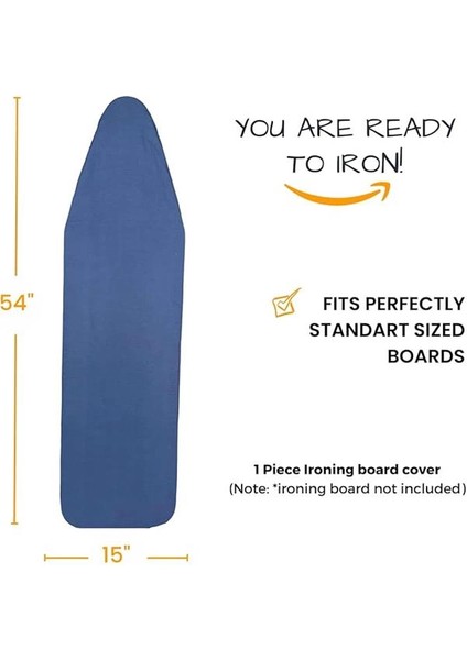 Beylini 4 Katmanlı Ütü Masası Kılıfı Ütü Masası Örtüsü Ütü Masası Bezi Silikon Kaplı Isı