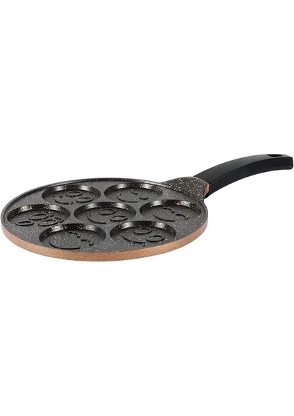 Fun Cooking Gülen Yüz Alüminyum Döküm Granit Kaplama Pankek Tava 26 cm