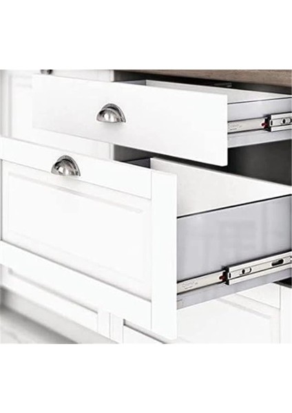 Galvanizli Teleskopik Çekmece Rayı 35X350