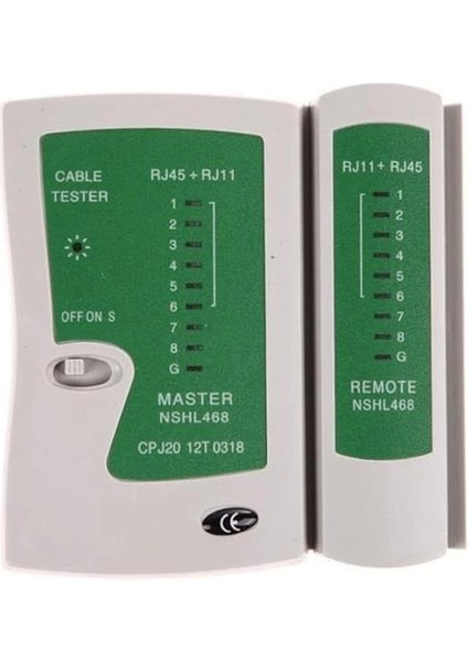 Tkz 2345 Network Tester RJ11 RJ45 Cat Otomatik Veya Manuel Olarak Pin Sinyalleri Taranabilir