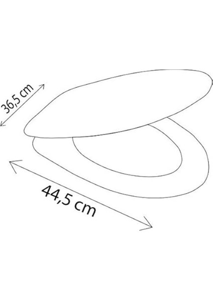 Kolay Kurulum Beyaz Klozet Kapağı