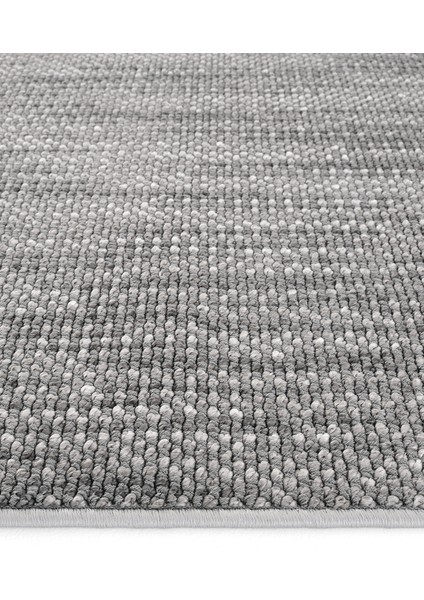 Antrasit Uzun Hol ve Koridor Halısı, Yolluk, Bukle, Yatak Odası Için Konforlu ve Şık