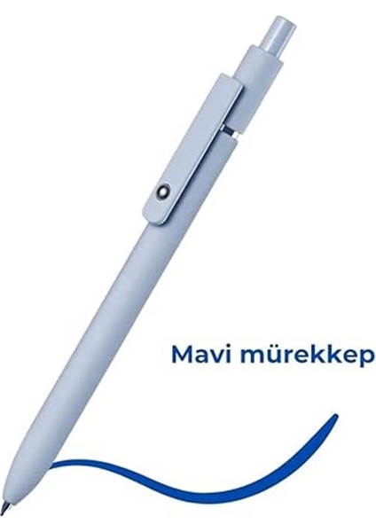 Zennyth Mavi Mürekkepli Tükenmez Piloting Jel Kalem 5li Morandi Renk Mavi Mürekkep Jel Kalem