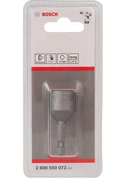 Professional Altıgen Vidalar Için Lokma Anahtarı (Anahtar Genişliği: 17 Mm, Uzunluk: 50 Mm) fiyatları