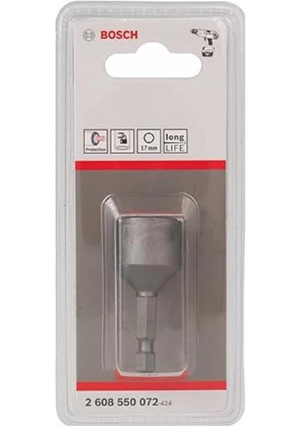 Professional Altıgen Vidalar Için Lokma Anahtarı (Anahtar Genişliği: 17 Mm, Uzunluk: 50 Mm)