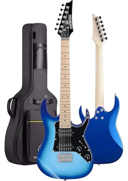 DE-150BL-50AMP Maple Klavye Hh Yüksek Kaliteli 50W Amfili Elektro Gitar Seti modelleri