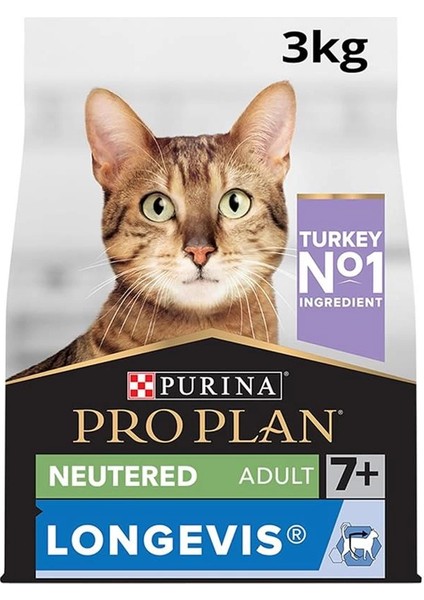 Senior Hindili Kuru Kısırlaştırılmış Kedi Maması 3 kg