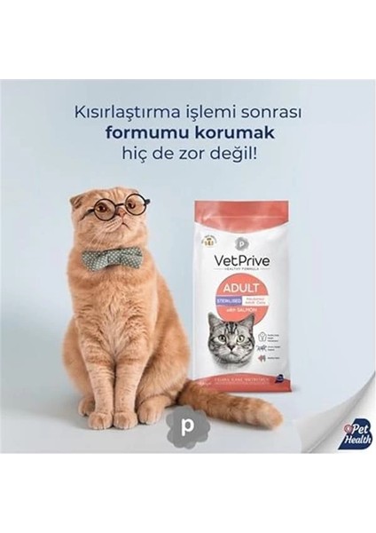 Prive Cat Adult Sterilsed With Salmon 10 kg modelleri