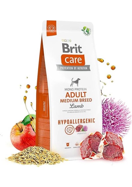 Care Adult Medium Breed, Orta Irk - Yetişkin Köpekler Için, Tek Proteinli, Hipoalerjenik, Kuzu