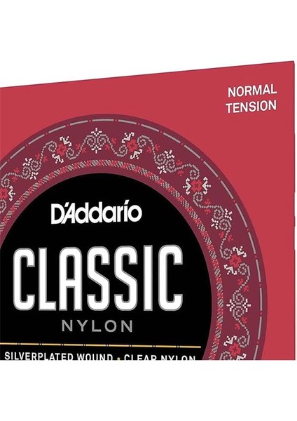 D'addario EJ27N 3/4 Klasik Gitar Tel Seti (3/4), Silverplated Wound, C fırsatları