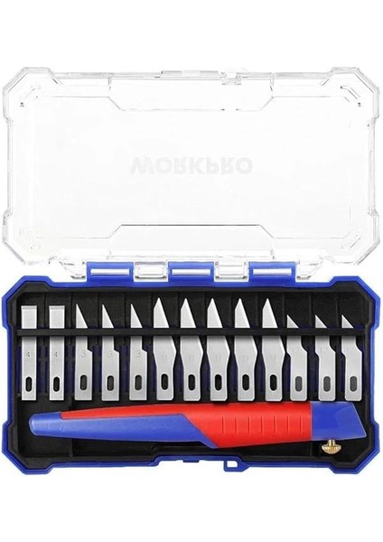 WP219005 14 Parça Profesyonel Hobi Maket Bıçağı Seti
