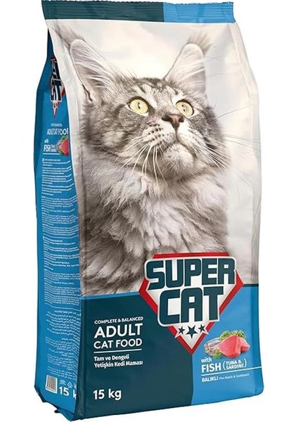 Balıklı Yetişkin Kedi Maması 15 kg