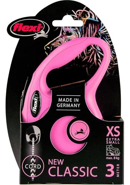 Flexi New Classic Xs Beden Pembe 3mt Ipli Tasma indirimleri