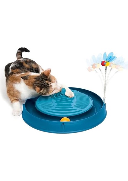 Catit Play 3 In 1 Circuit Ball Toy With Catnip Massager Toplu Yaylı Masaj Kedi Oyuncağı fiyatları