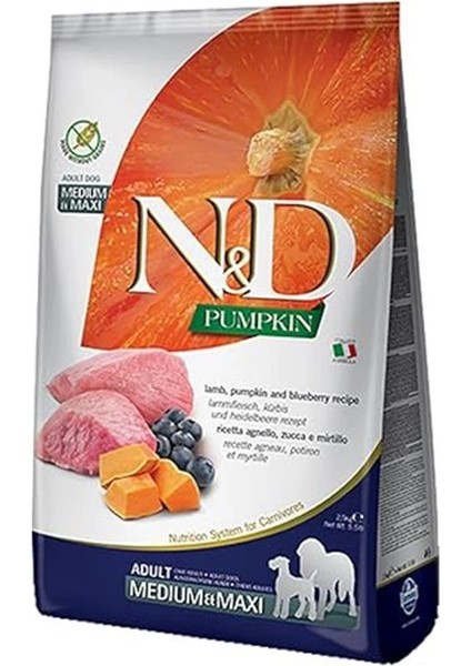 N&d Pumpkin Kuzu Etli Balkabaklı ve Yaban Mersinli 12 kg Orta ve Büyük Irk Yetişkin Köpek Maması fiyatları