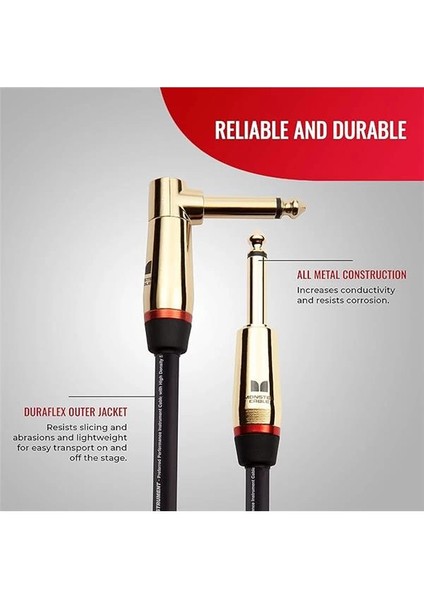 Prolink Rock Instrument Cable - Right Angle To Straight | 6.4mt fiyatları