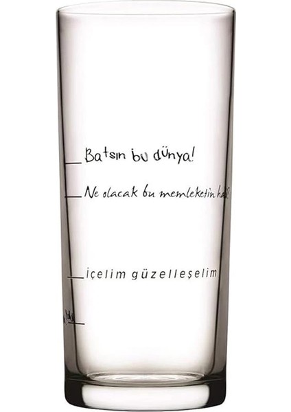 Içelim Güzelleşelim Rakı Bardağı, 205 Ml, 6 Parça