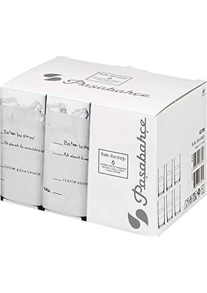 Içelim Güzelleşelim Rakı Bardağı, 205 Ml, 6 Parça