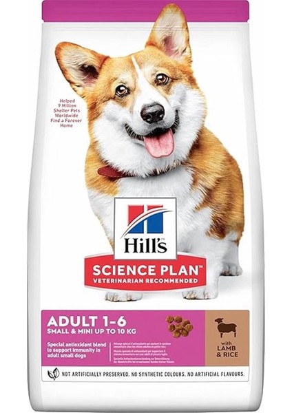 Hill's Sp Kuzulu ve Pirinçli Küçük ve Mini Irk Yetişkin Köpek Maması 5+1kg
