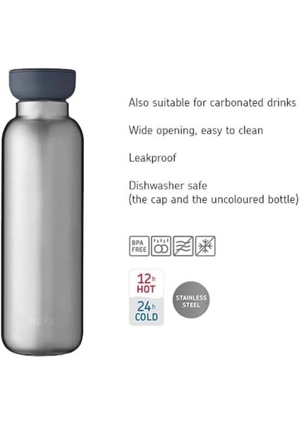 Thermo Ellipse 500 ml Pembe Altın – Içecekleri Uzun Süre Soğuk Veya Sıcak Tutar – Paslanmaz fırsatları