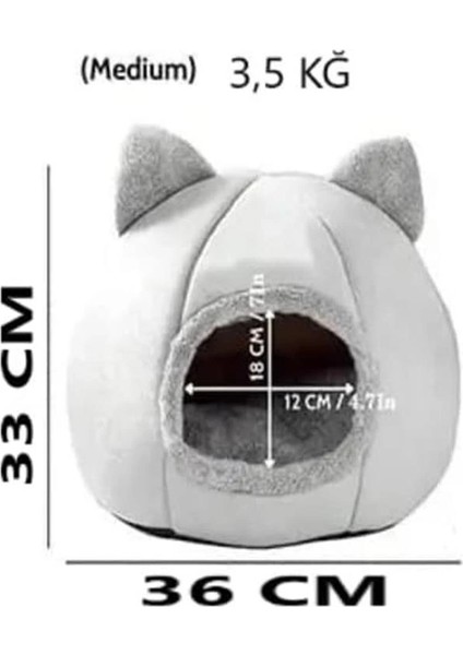 Bal Kabağı Tasarımlı Kedi Evi Yumuşak Kedi Yatağı Derin Uyku ve Kış Evi Çıkartılabilir Minder fırsatları