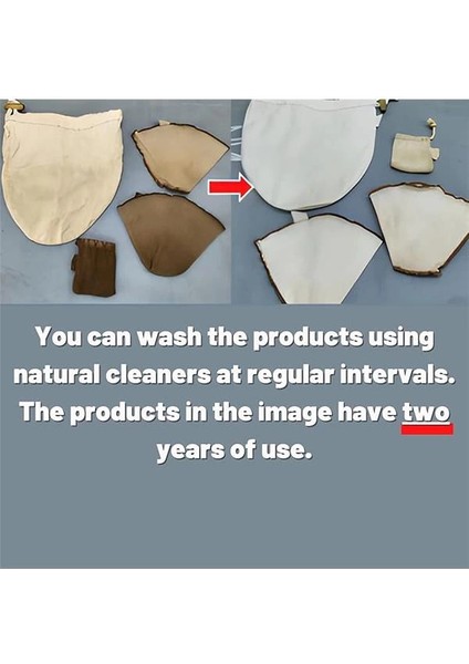 (2 Adet) Yıkanabilir, Kumaş Chemex Kahve Filtresi AĞARTILMAMIŞ%100 Ham Pamuk, Organik, Ekolojik