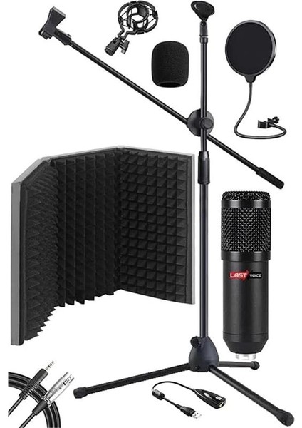 Pack Set-1 BM800 Mikrofon + Stand + Yalıtım Paneli + Filtre + Ses Kartı fiyatları