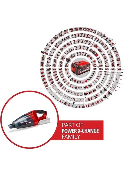 Akülü El Süpürgesi Te-Vc 18 Li-Solo Power X-Change (18V, 42 Mbar Emiş Gücü, 540 ml Toz fiyatları