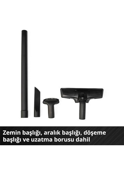 Akülü El Süpürgesi Te-Vc 18 Li-Solo Power X-Change (18V, 42 Mbar Emiş Gücü, 540 ml Toz