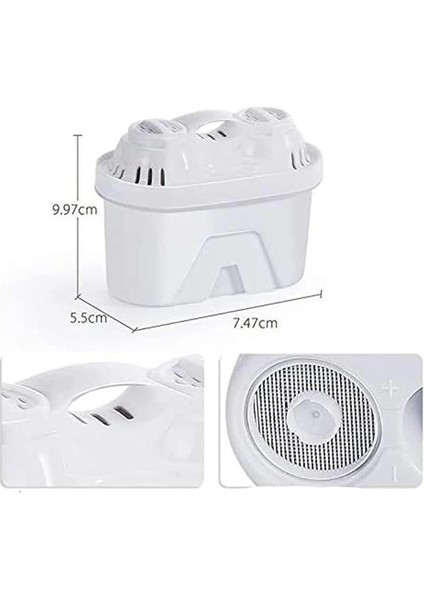 Bluefox 3'lü Arıtmalı Sürahi Filtre Kartuşları - Klor, Kireç ve Organik Safsızlıkları Giderir, Hız fiyatları