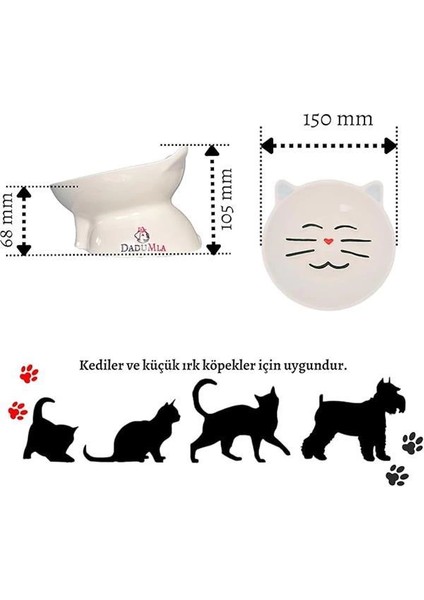 Melove Porselen Yavaş Yeme Mama Kabı (Sky) fiyatları