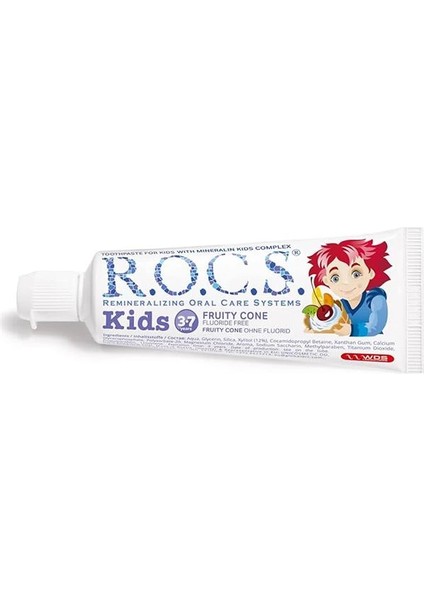 R.o.c.s. Kids 3-7 Yaş Florürsüz Diş Macunu Meyve Külahı Tadında (1 x 45 G) modelleri