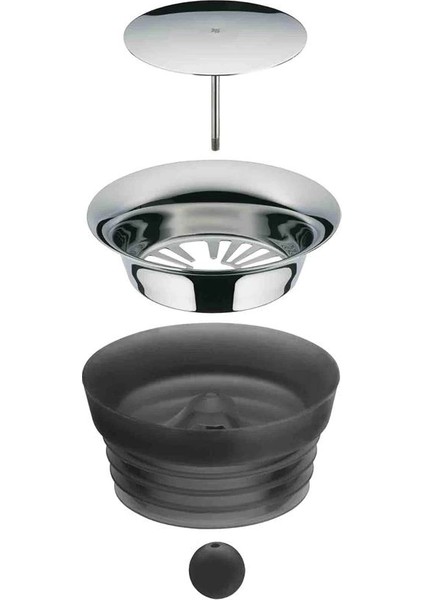 Cam Gümüş Kapaklı Karaf 1 Lt