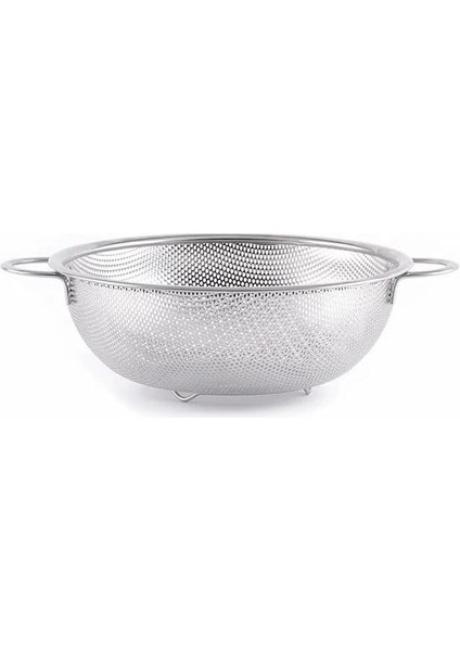 Paslanmaz Çelik 26CM Çift Kulplu Sepet Süzgeç, Salata, Meyve, Makarna Süzgeci - Paslanmaz modelleri