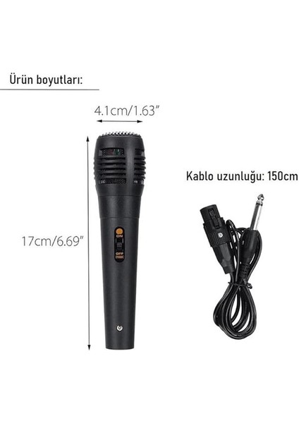 YL-101 Profesyonel Dinamik El Mikrofonu modelleri