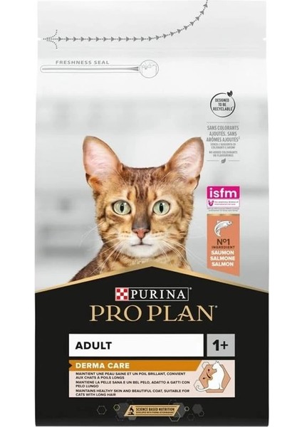 Derma Care Somonlu Tüy Sağlığı Destekleyici Kedi Maması 10 kg